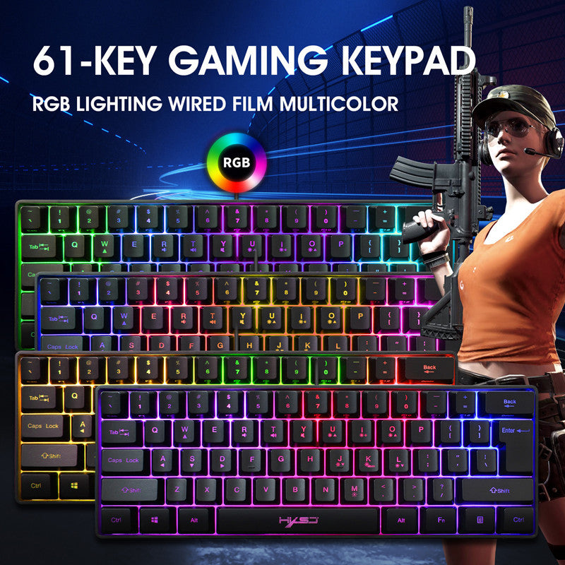 61-key Gaming Membrane Keyboard