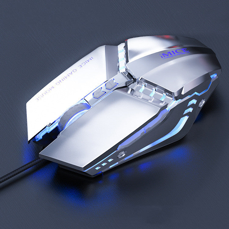 Colorful RGB Breathing Light silent gaming Mouse